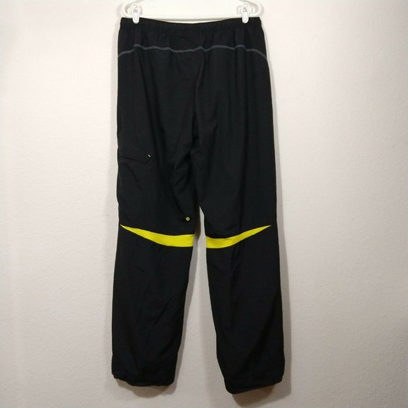 Puma Women's Drawstring Open Hems Ankle Zip Track Pants Black Size XL (33") - Picture 2 of 9